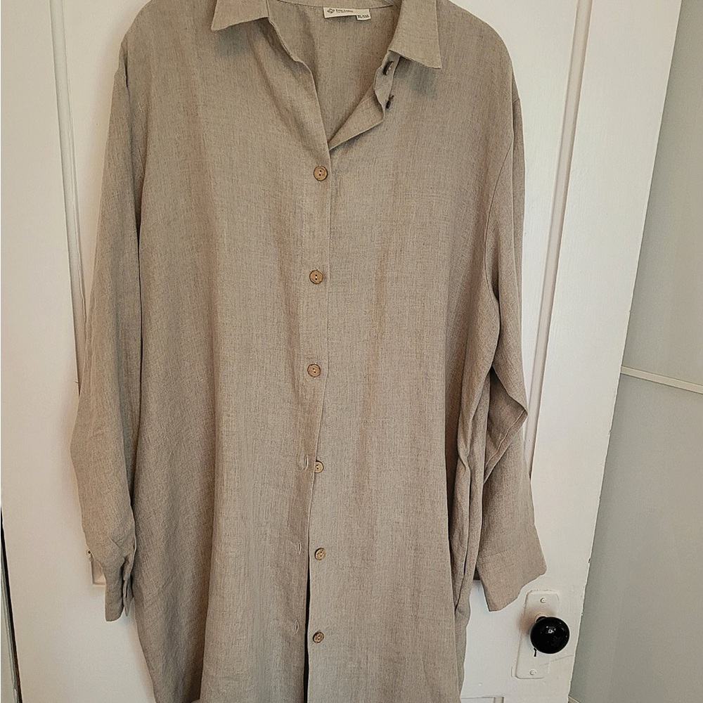Extra Large pure long linen shirt, never worn - Picture 2 of 5